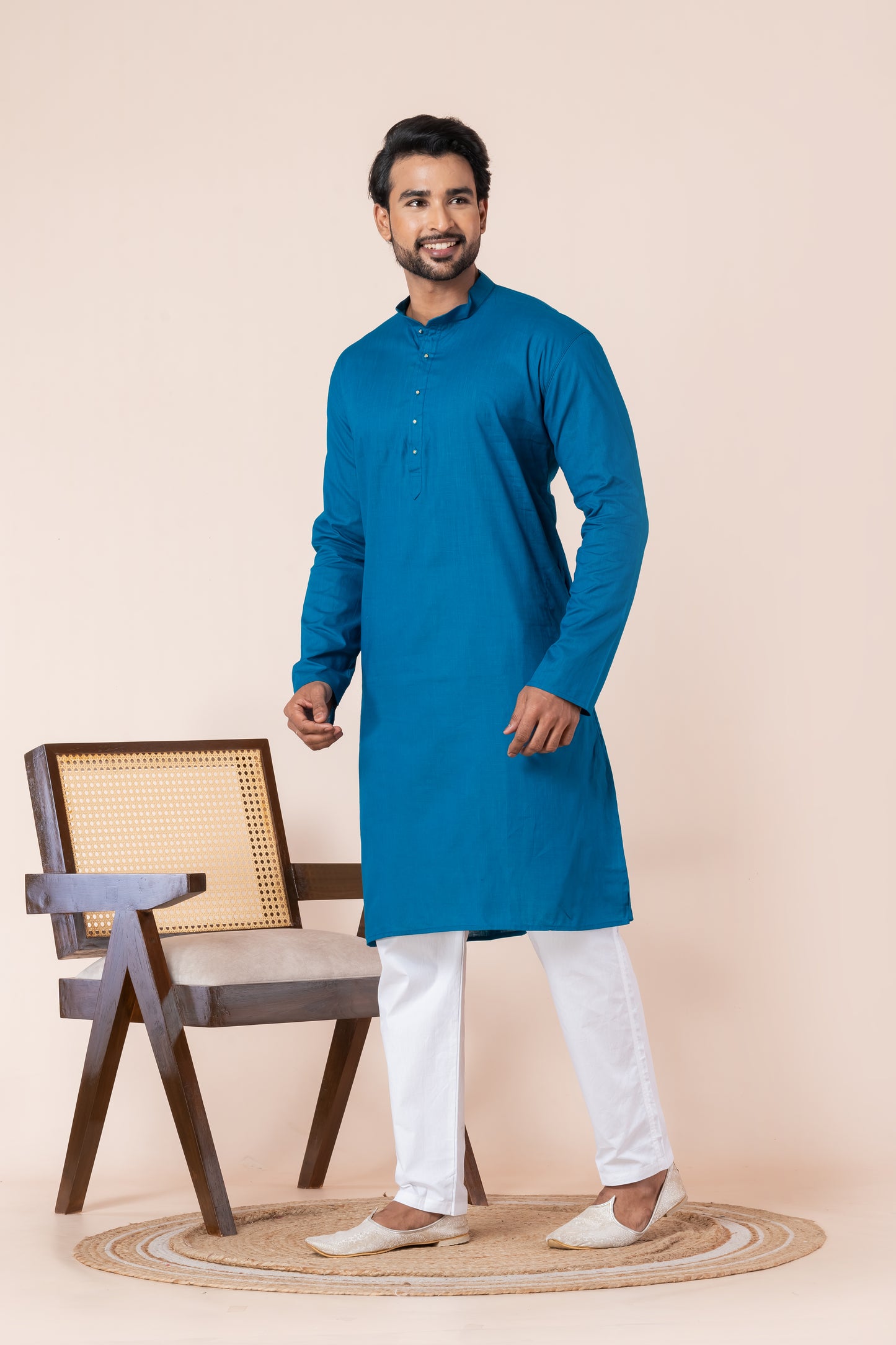 Blend Cotton Solid kurta